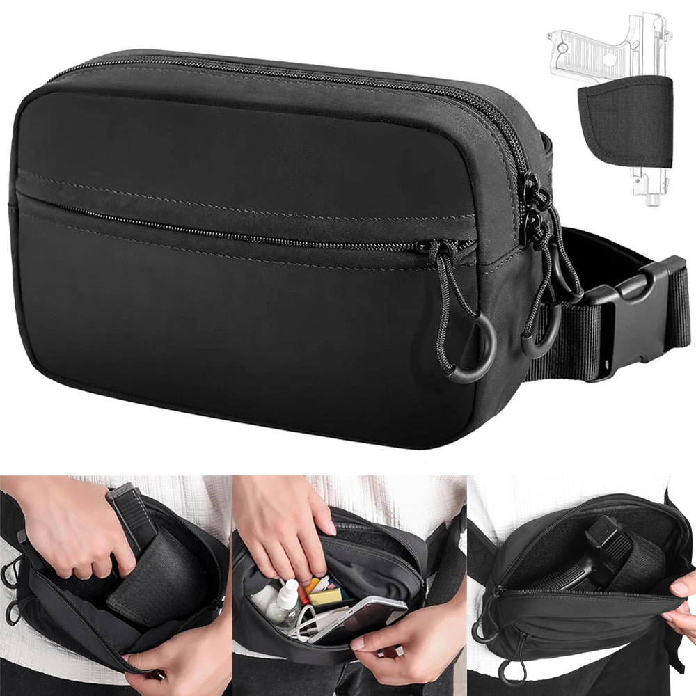 Edc Carry Fanny Pack - Sac de transport dissimulé pour pistolet,