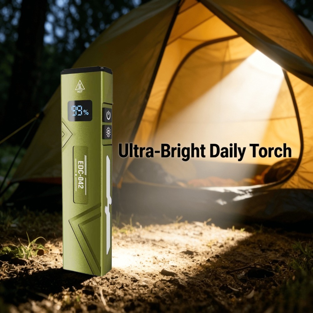 Edc Carry Clip - Lampe de poche EDC rechargeable, lumière