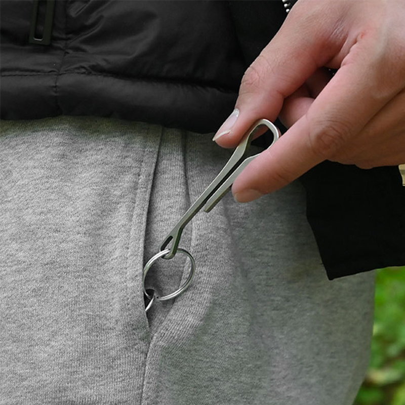 Edc Carry Clip - 73mm de long fin simple 304
