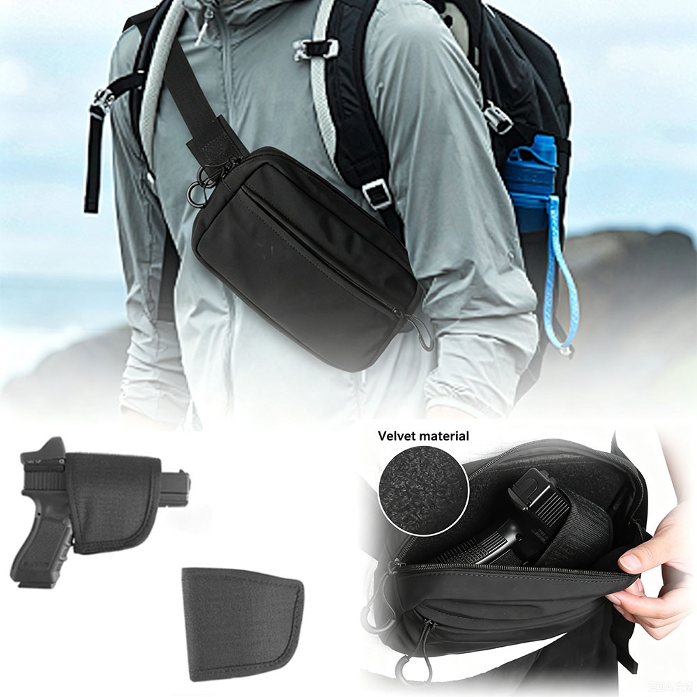 Edc Carry Fanny Pack - Sac banane tactique dissimulé avec étui