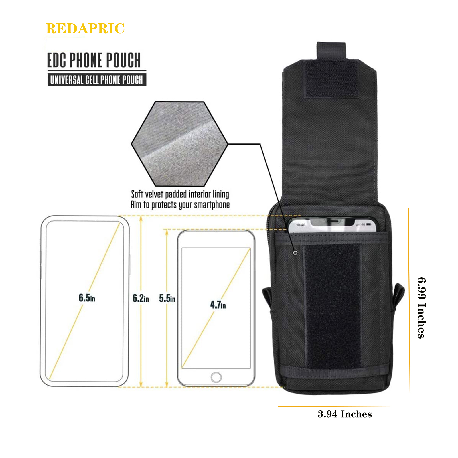 DulMolle-Sac banane en poudre  - Edc Carry Pocket avis et prix