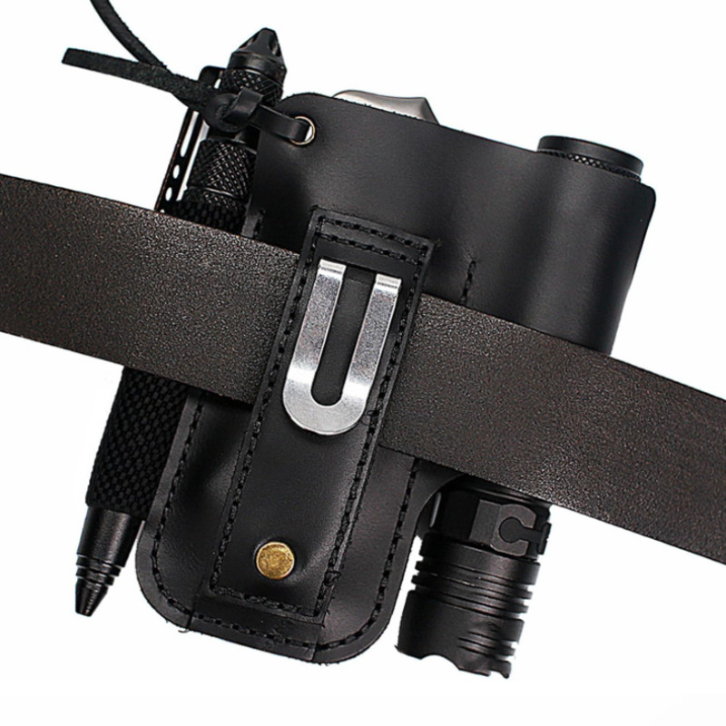 Étui en cuir EDC pour lampe to - Edc Carry Pocket avis et prix