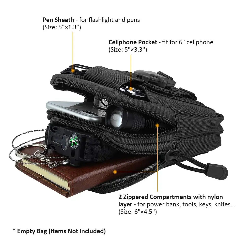 Sacs de ceinture tactiques mul - Edc Carry Belt Pouch avis et prix